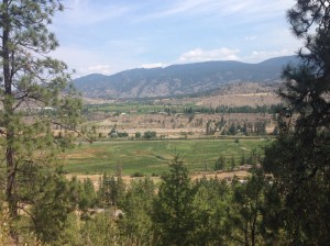 La valle a sud di Kelowna